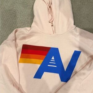 Aviator Nation Pink Hoodie Relaxed Hoodie